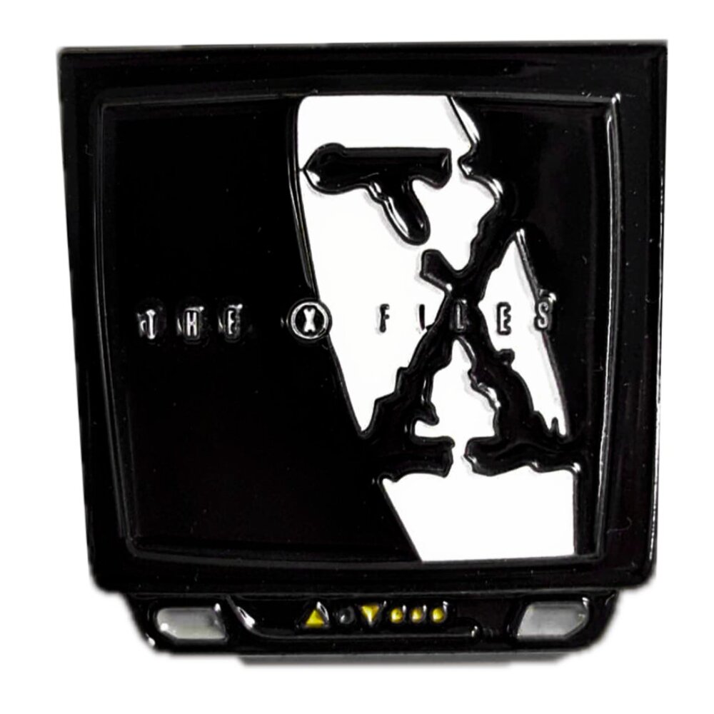 THE X-FILES TELEVISION  OIL DRIPPED ENAMEL PIN LAPEL PIN BROOCH NWT